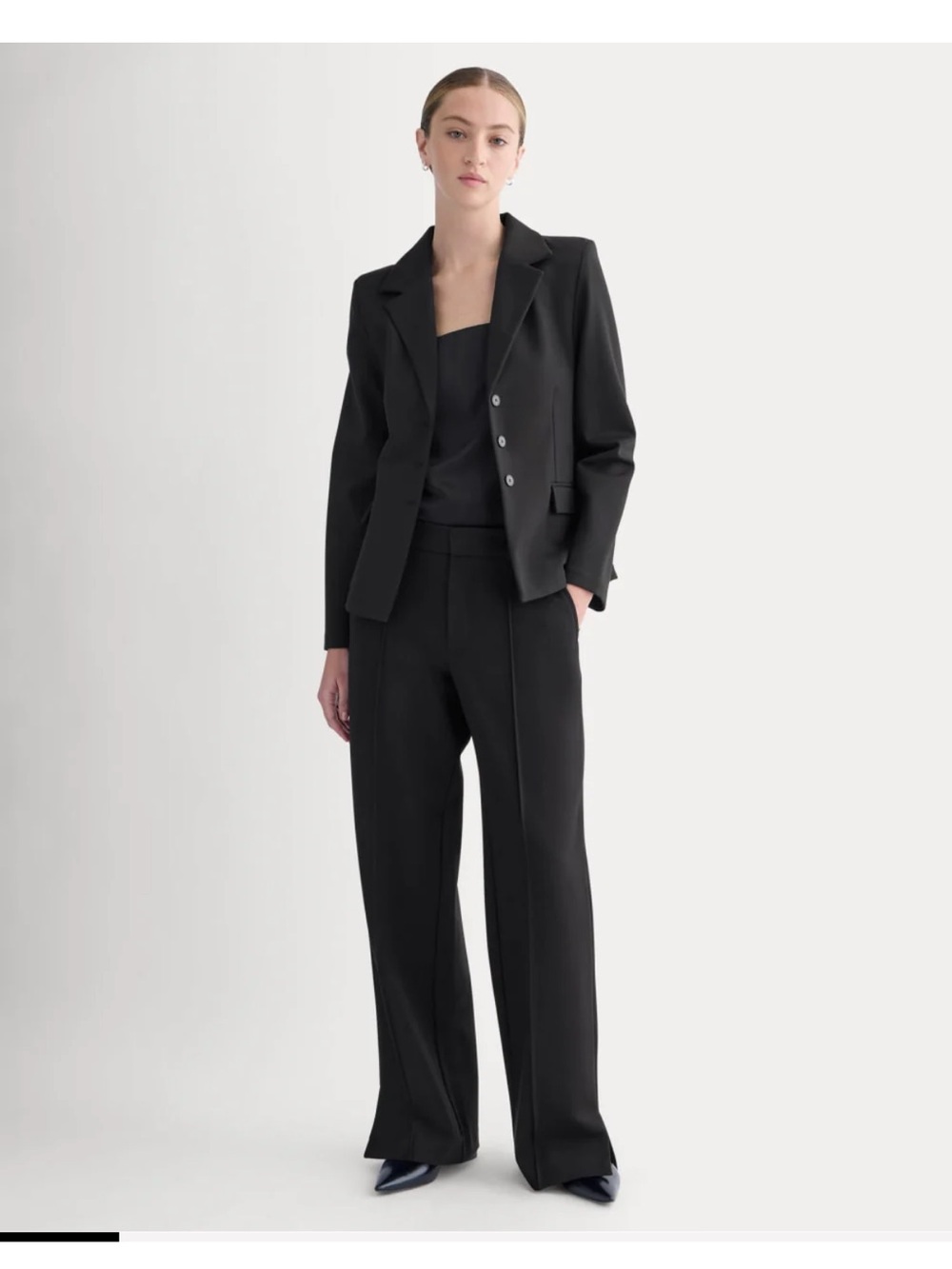 Everlane wide leg ponte trouser NWOT - Picture 2 of 8